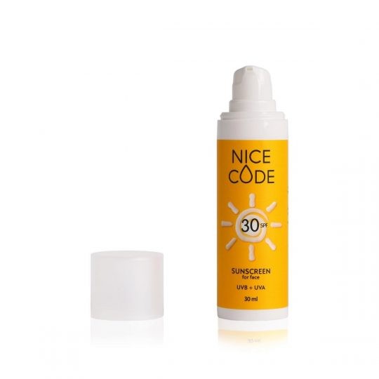 NICE CODE Крем для лица солнцезащитный SPF 30, 30 мл 3