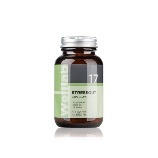 БАД для нервной системы Welllab STRESSOUT PHYTO, 60 капсул 3